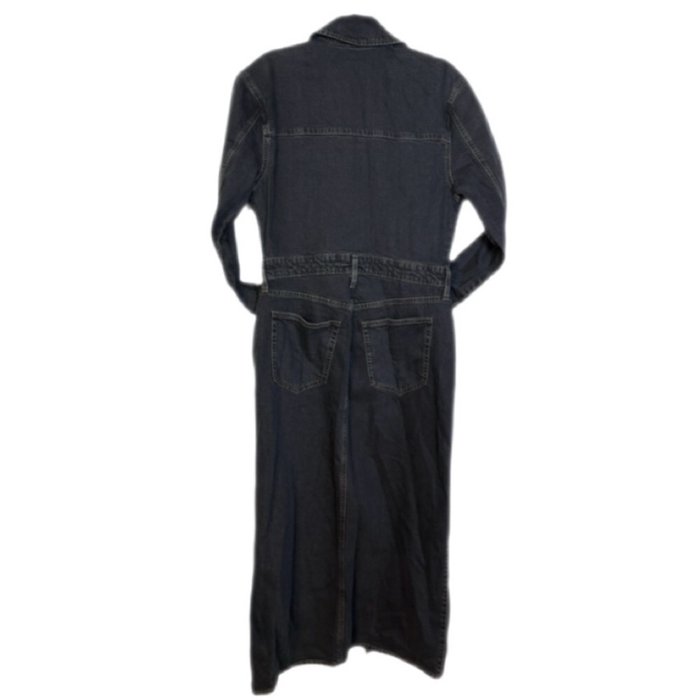 Long Sleeve Denim Maxi Dress Universal Thread Black Wash NWT Size 10 - Picture 6 of 8